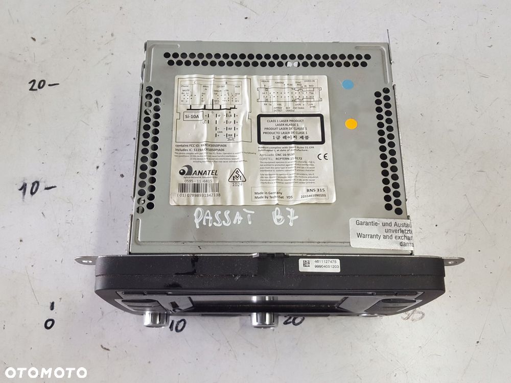 VW PASSAT B7 CC EOS GOLF V VI NAWIGACJA GPS RADIO 3C0035279M - 2