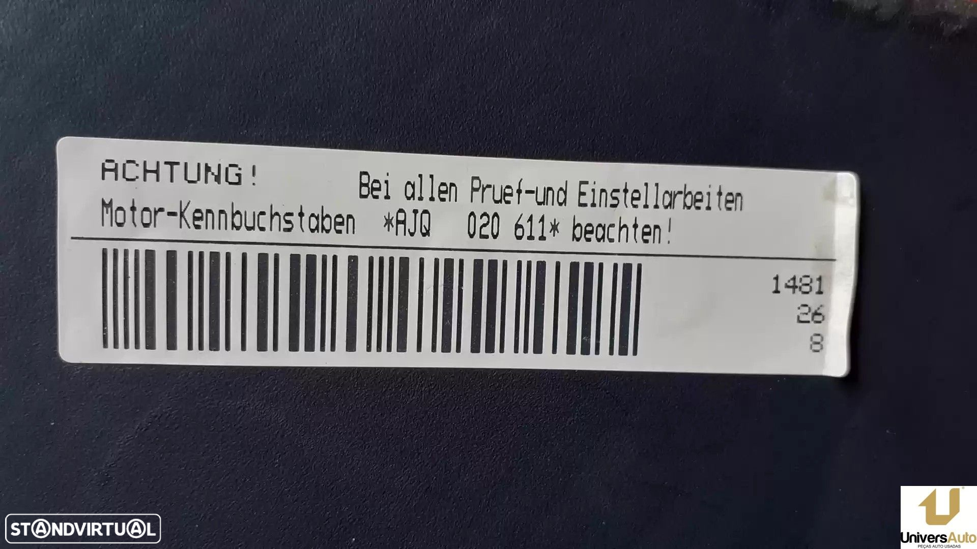 MOTOR COMPLETO AUDI TT 1999 -AJQ - 5