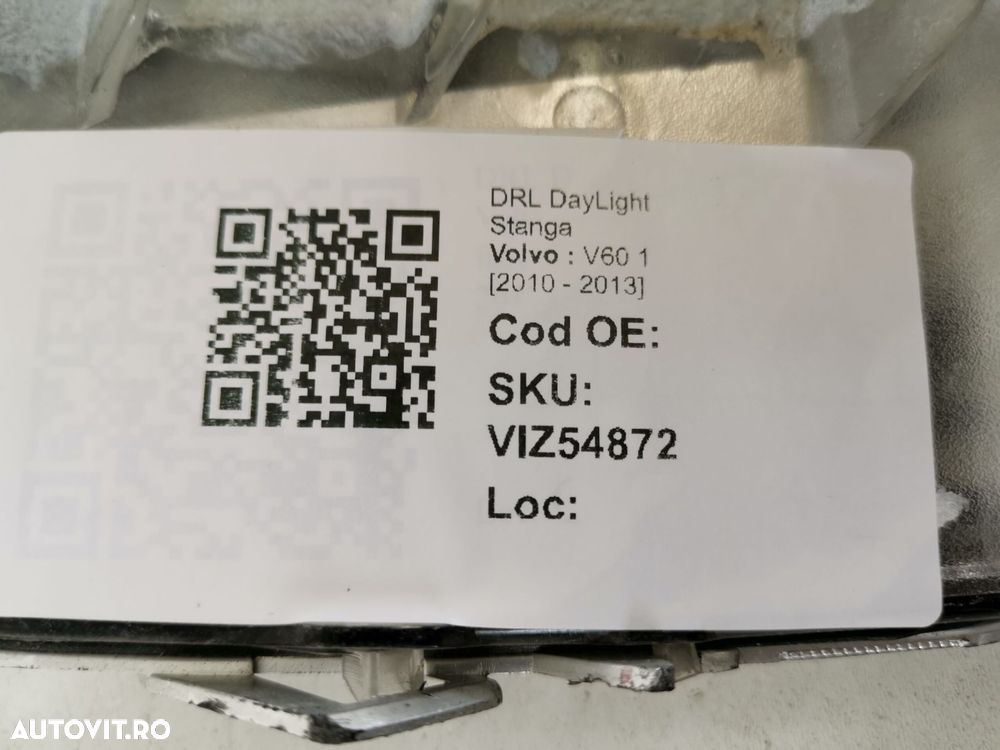 DRL DayLight Stanga Volvo V60 1 2010 2011 2012 2013 2014 2015 2016 201 - 8