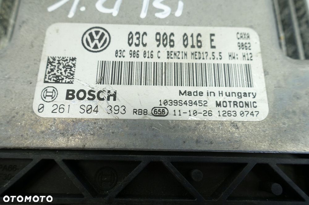 Skoda Octavia II 1.4 TSI KOMPUTER SILNIKA moduł - 7