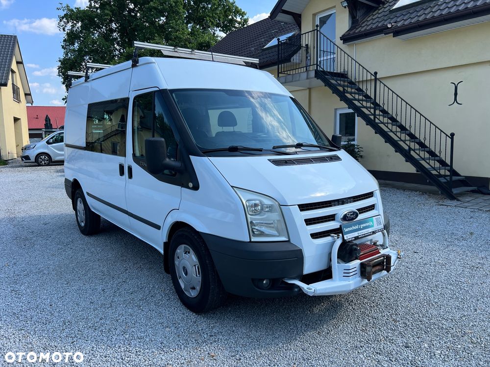 Ford Transit Furgon Brygadowy Doka 6 os. 4x4 AWD 2.4 TDCI 140KM Wyciągarka Webasto HAK - 4