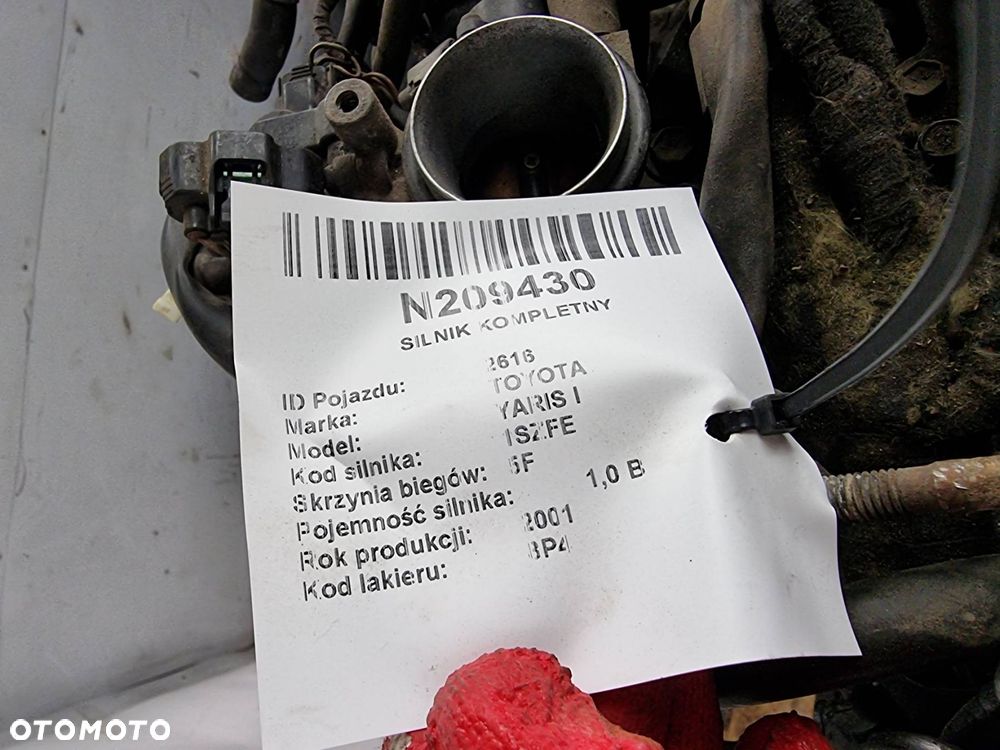 SILNIK KOMPLETNY TOYOTA YARIS I 1SZFE - 8