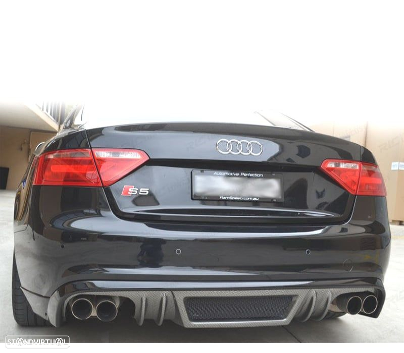 DIFUSOR AUDI A5 COUPE CABRIO 07-11 LOOK RIEGER - 2