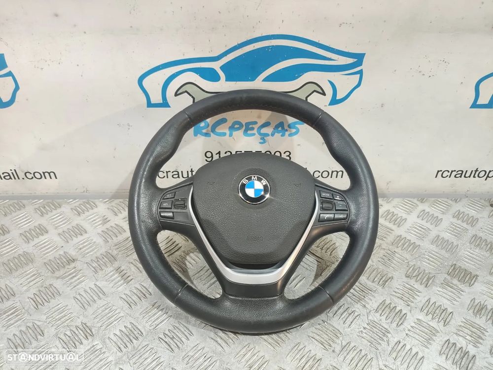 Volante Completo em Pele BMW Serie 1 F20 Comandos Multifunções - 1