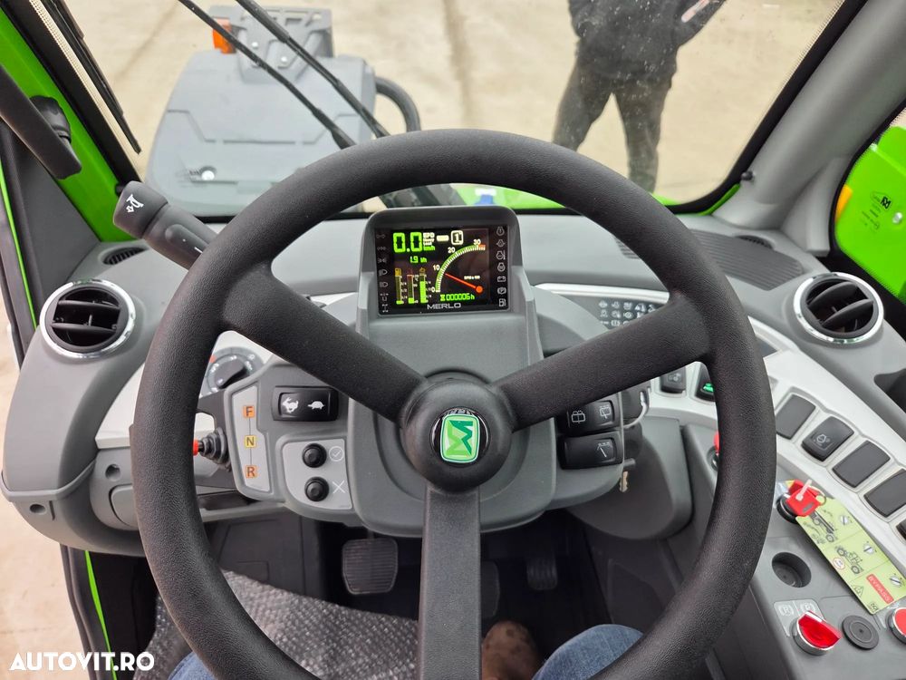 Merlo TF35.7-140, TELESCOPIC ridica 3,5t la 7m, 140CP Deutz, Aer conditionat, furci, cupa 3mc, graifer busteni, garantie 1 an, posibilitate leasing-PROMOTIE 85900 EUR+Tva - 23