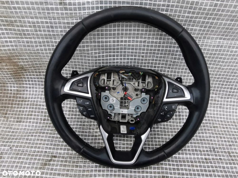 FORD MONDEO MK5 MKV 14- KIEROWNICA MULTIFUNKCJA ŁOPATKI SKÓRZANA - 1