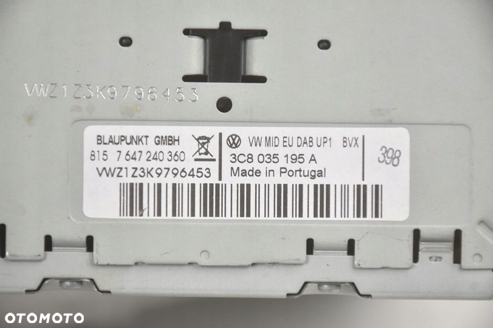 radioodtwarzacz * radio vw golf vi passta b7 3c8035195a - 4