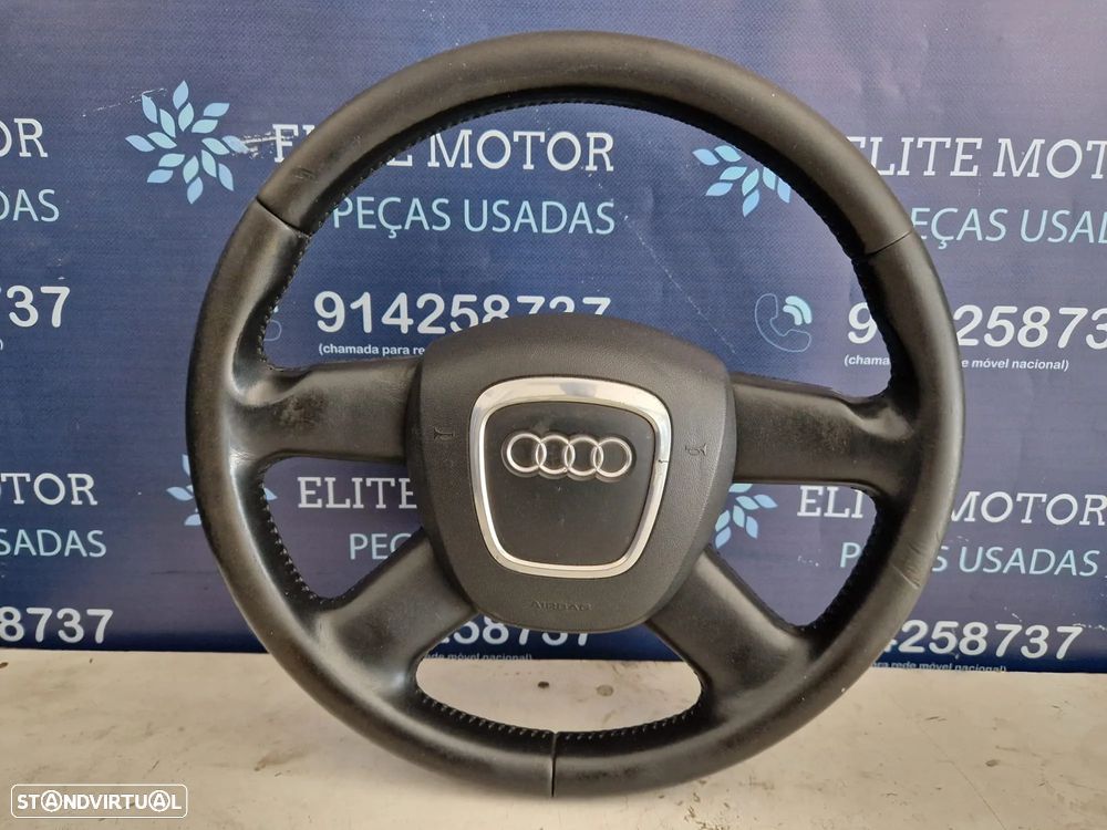 Volante usado pele com airbag AUDI A3 8P 4 BRAÇOS - 3