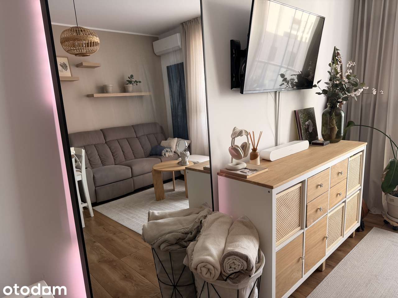 Przytulne mieszkanie z widokiem na Centrum - nowe osiedle, duży balkon