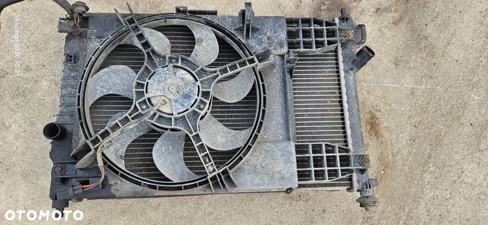 Komplet chłodnic wentylator chłodnicy chłodnica wody klimatyzacji Chevrolet Aveo T250 lift T255 1,2 benzyna 2009r - 1