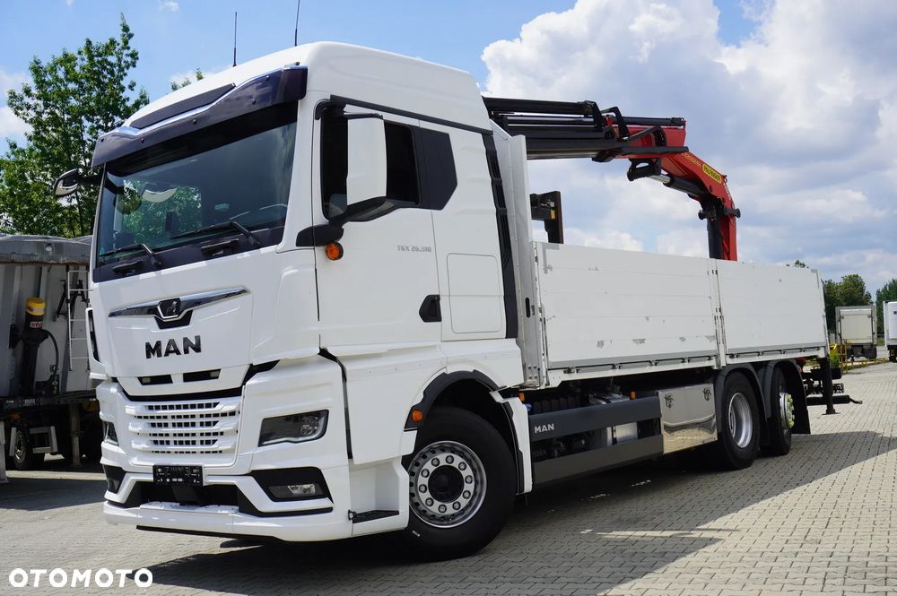 MAN TGX 26.510 6x2 / HDS Palfinger PK 22002-EH C / Zasięg 13 m / Udźwig 4650 kg / Rotator / pilot / Platforma 16 EPAL / oś skrętna_255412 - 10