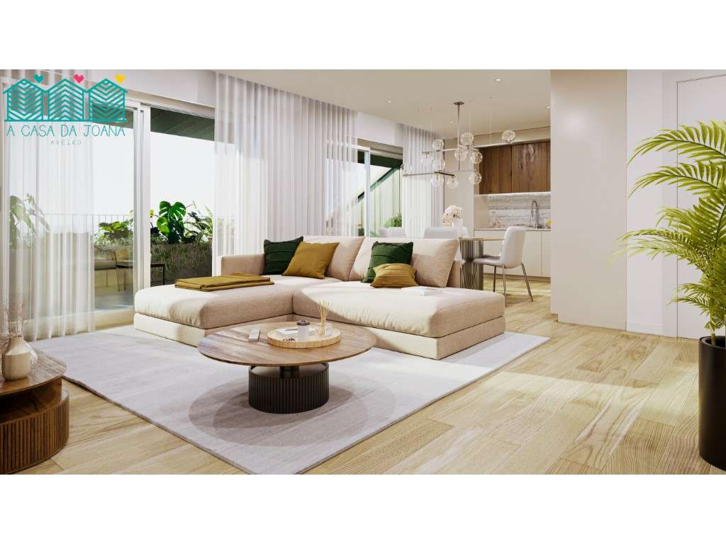 Apartamento T3 Duplex com Lugares de Garagem em Aveiro - Grande imagem: 2/22