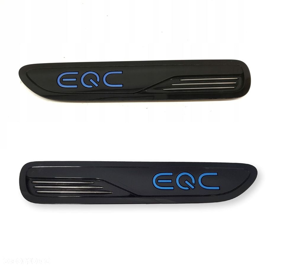 MERCEDES lewy + prawy ZESTAW Emblemat boczny blotnika EQC OE - 1