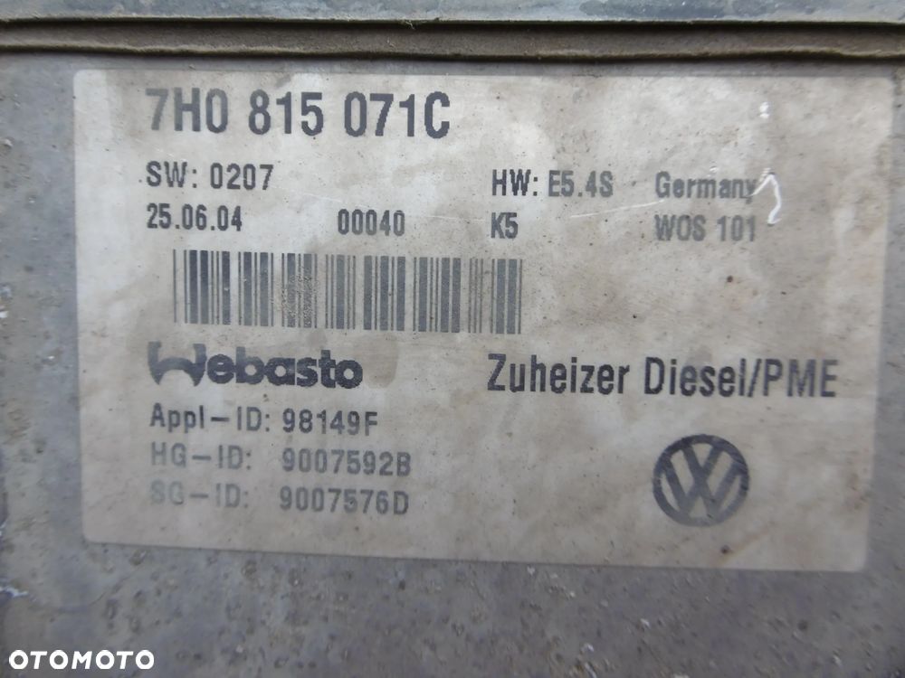 WEBASTO VW T5 MULTIVAN 7H0815071C - 3
