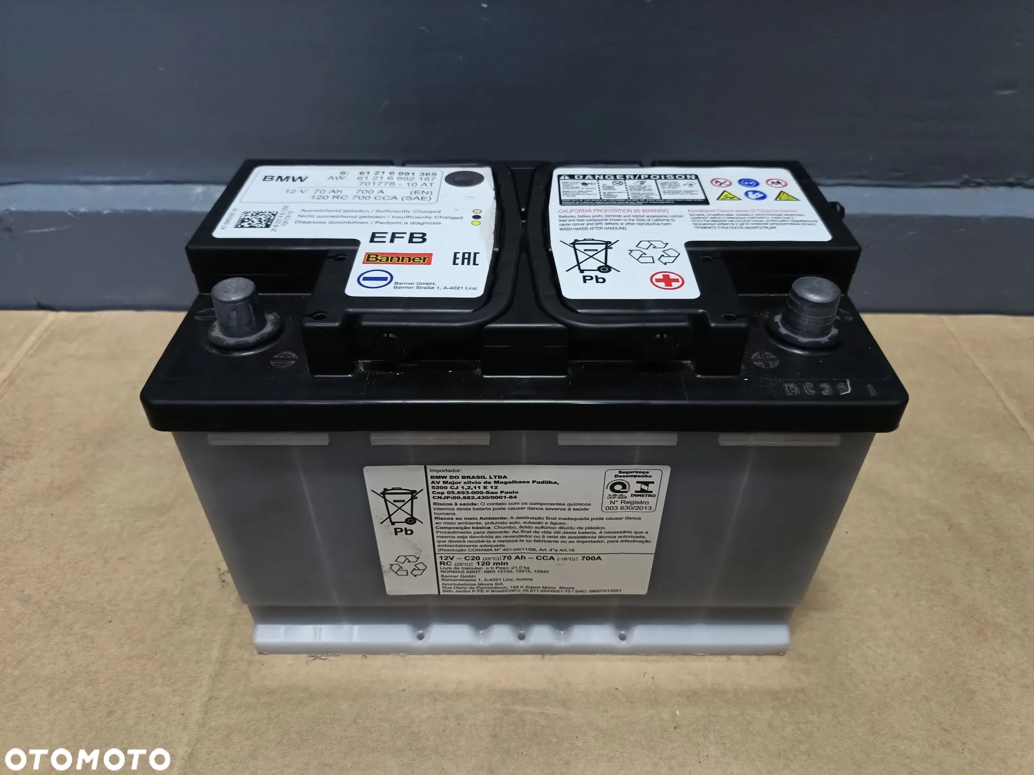 BMW Akumulator AGM 70Ah 700A 6991365 - 3