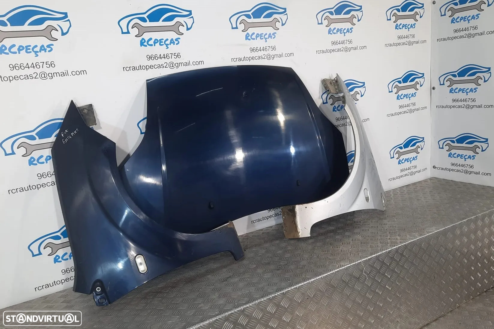 FRENTE COMPLETA FORD FIESTA V 5 MK5 CAPOT PARACHOQUES GUARDA-LAMAS OTICAS RADIADOR VENTILADOR FRENTE FIBRA REFORÇO - 11