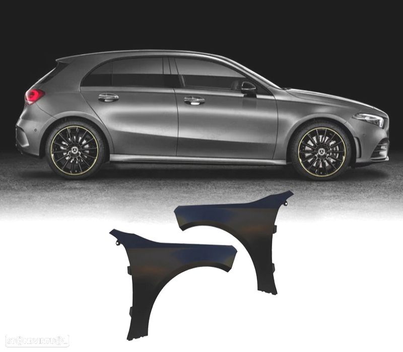 GUARDA-LAMAS MERCEDES CLASE A W177 18-22 ALUMÍNIO - 1