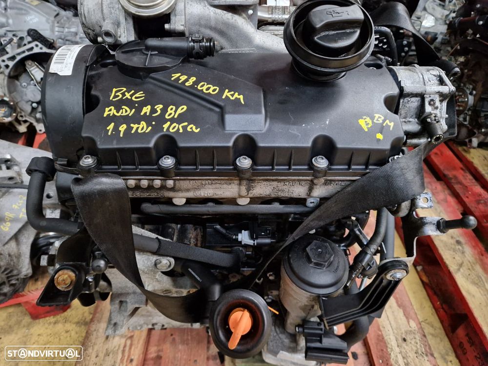 Motor usado BXE AUDI A3 8P 1.9 TDI 105CV SEAT LEON ALTEA SKODA OCTAVIA VW GOLF 5 TOURAN JETTA - 2