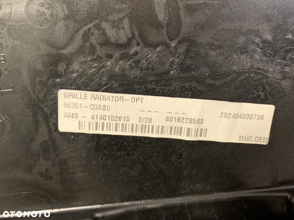 NOWA ORYGINALNA ATRAPA GRILL KRATKA ZDERZAKA PRZEDNIEGO PRZÓD HYUNDAI BAYON 21-26 86351-Q0AB0 - 6