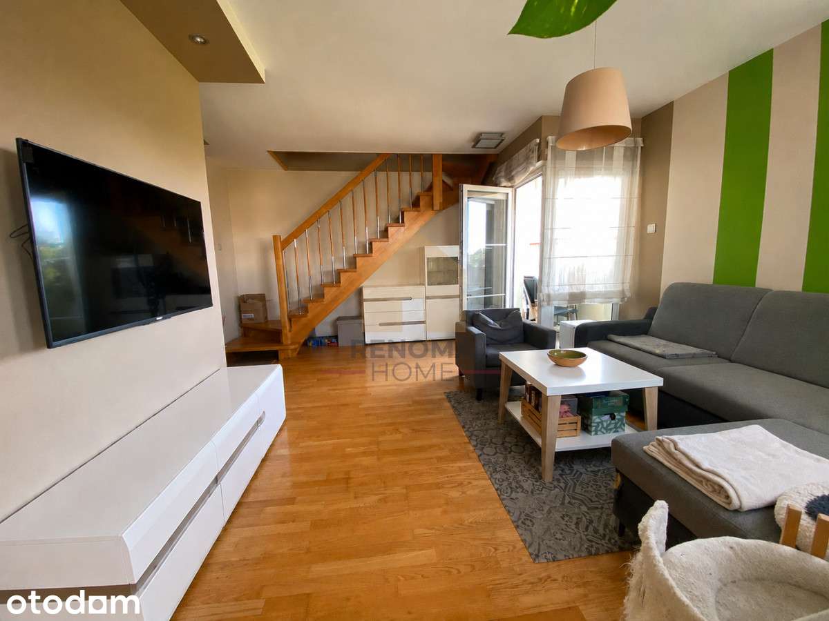 3-pokoje-dwa poziomy na 57 m2| loggia i zieleń