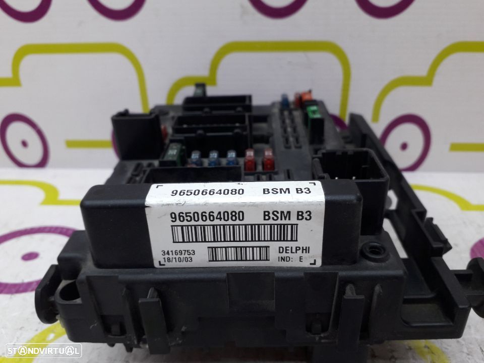 Módulo BSM Peugeot 307 1.6 HDi 109Cv de 2004 - Ref: 9650664080- NO410034 - 2