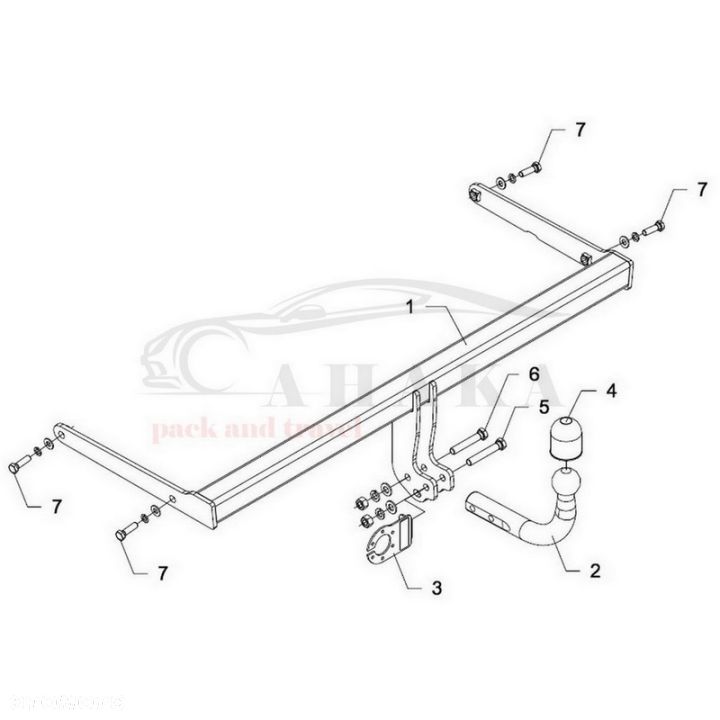 Hak Holowniczy Odkręcany Do Mazda 2 Hatchback 2007-2015 - 3