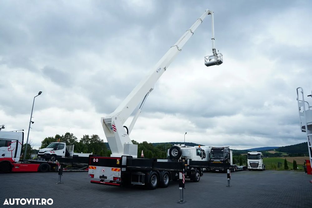 MAN TGS 26.400 / Platformă de lucru aeriană / 6x4 / PALFINGER WT 530 / ÎNĂLȚIME DE LUCRU 53 M / / CAPACITATE DE RIDICARE 600 KG - 5 PERSOANE / MANUALĂ - 6
