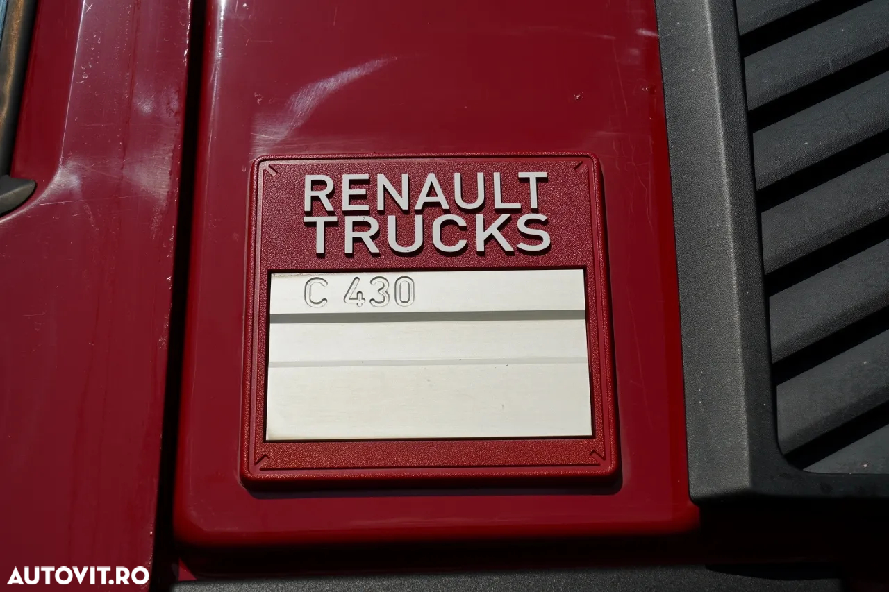 Renault C 430 / 8x4 / BASCULATOR DUBLU - 6M / HAYON HIDRODOXY / TRAPĂ / ANVELOPE 100% / IMPORTAT - 25