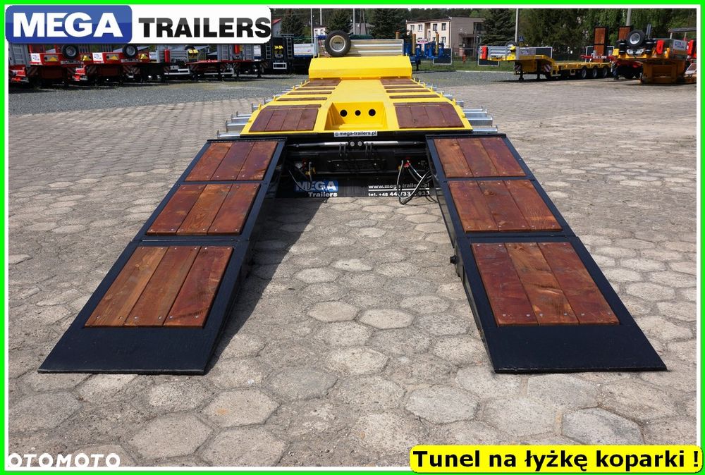 Mega Nisko podłoga 4 osie,  dł. 9,50 m, TUNEL na RAMIĘ KOPARKI !!! - 22