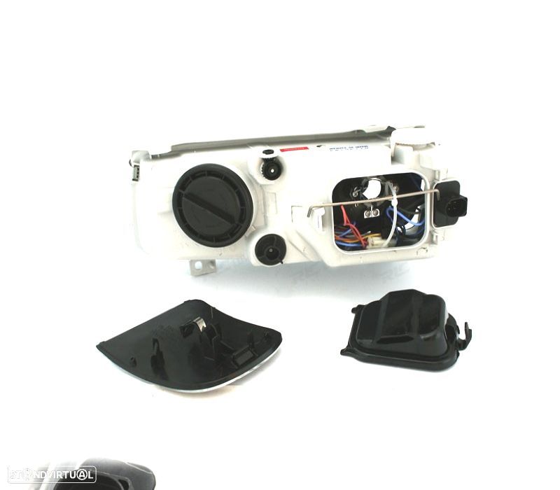 FARÓIS VOLKSWAGEN VW PASSAT 93-96 ANGEL EYES FUNDO PRETO - 2