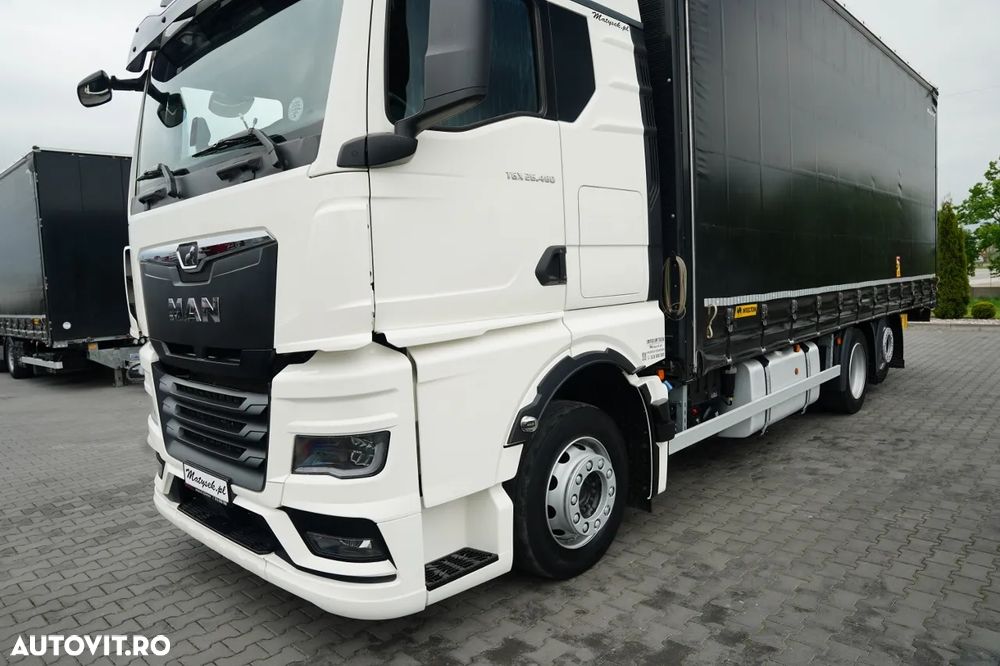 MAN TGX 26.480 / CORTINĂ / SOLO 7.75 M / PUNȚĂ RIDICATĂ / AUTOMATĂ / CAMERĂ / NAVIGAȚIE - 12
