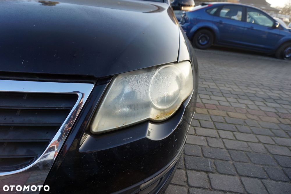 MASKA ZDERZAK BŁOTNIKI LAMPY PASSAT B6 LC9X  VOLKSWAGEN 2005-2010 CZARNY PRZÓD KOMPLETNY - 9