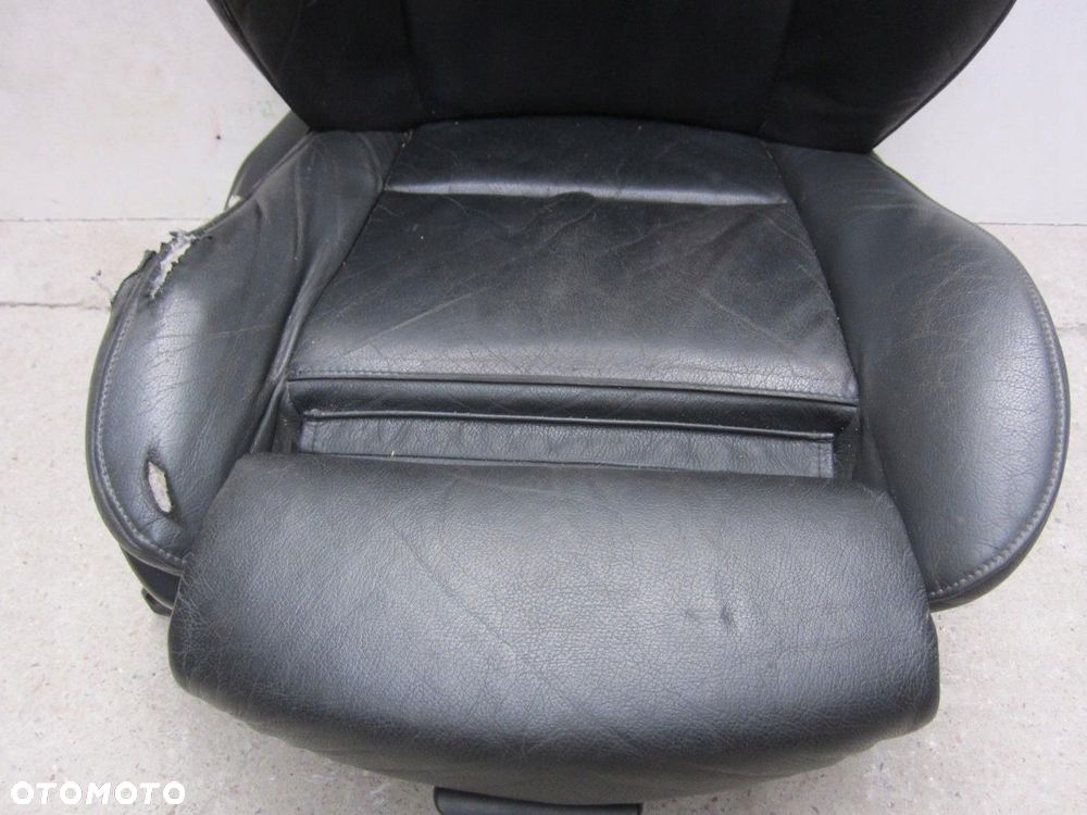 BMW X5 E53 2000-2005 FOTEL PASAŻERA PRAWY SKÓRZANY CZARNO-SZARY - 3