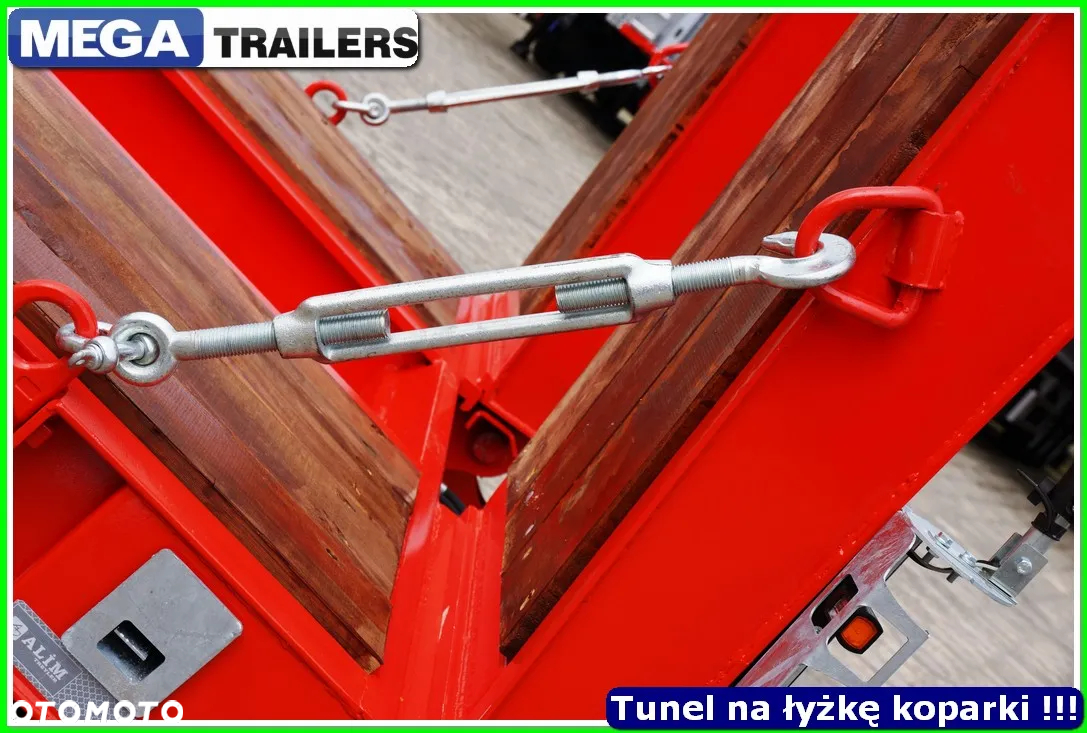 Mega Nisko podłoga 4 osie,  dł. 9,50 m, TUNEL na RAMIĘ KOPARKI !!! - 27