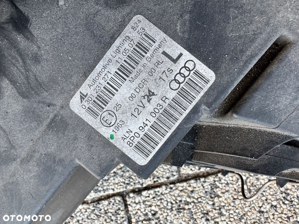 AUDI A3 8P S3 LAMPA LEWA LEWY PRZOD XENON BIXENON EUROPA - 5