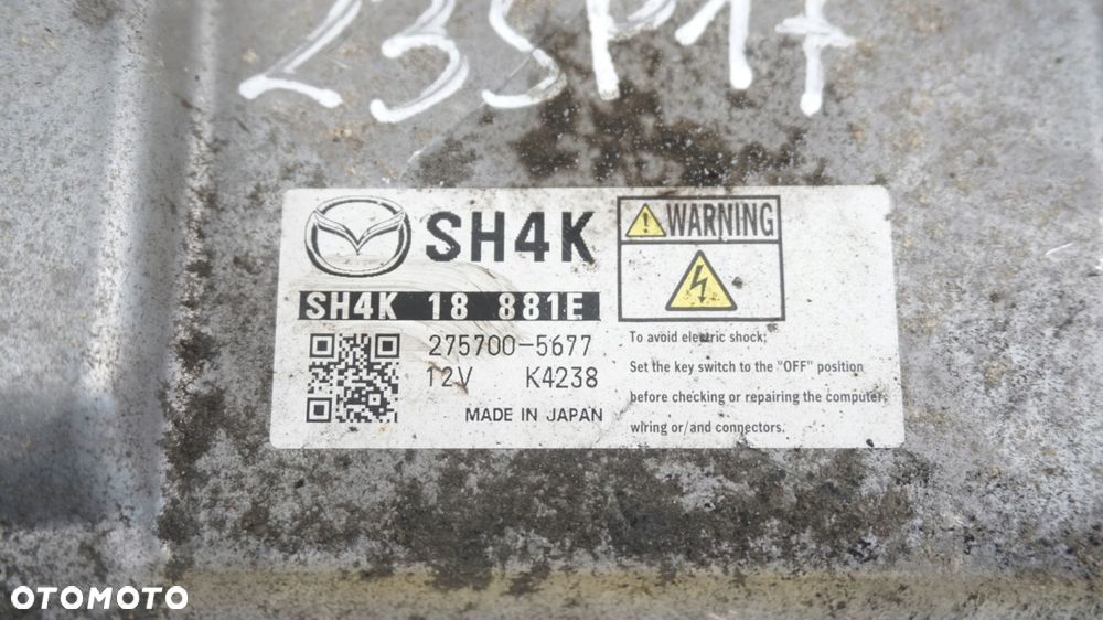 MAZDA 6 GJ 2.2 D SKYACTIV 15r SH01 sterownik komputer silnika SH4K18881E - 3