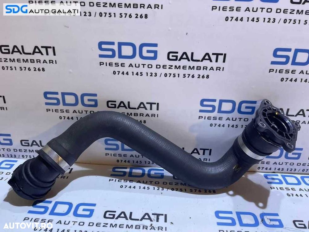 Furtun Conducta Radiator Apa BMW Seria 1 E82 E88 2.0 D N47 2006 - 2013 Cod 7797258 1436077 17127797258 - 1