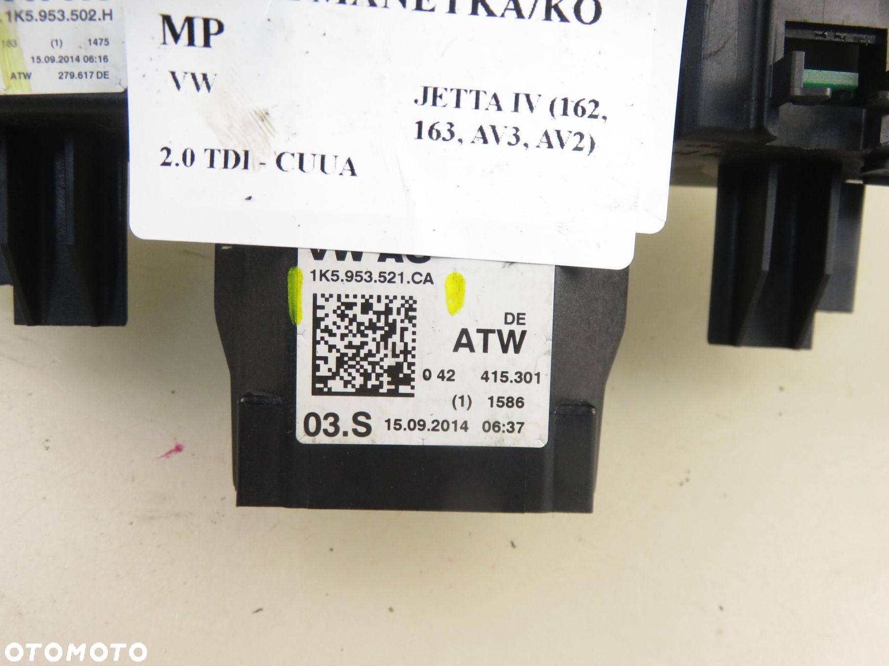 PRZEŁĄCZNIK ZESPOLONY VW JETTA IV  1K5953521CA 1K5953502H - 7