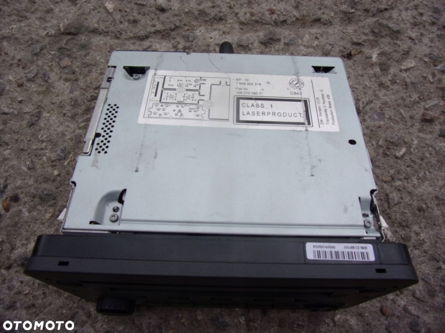 ALFA ROMEO 159 RADIO FABRYCZNE 7646302316 - 2