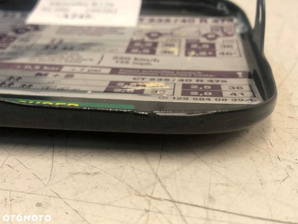 klapka wlewu farba 199o mercedes r129 sl 92r a245 - 6