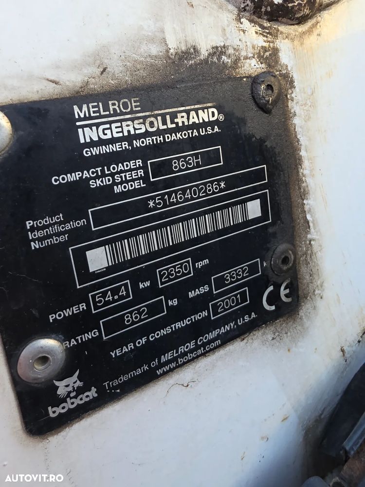 Bobcat 863H turbo highflow bobcat miniincarcator - 7