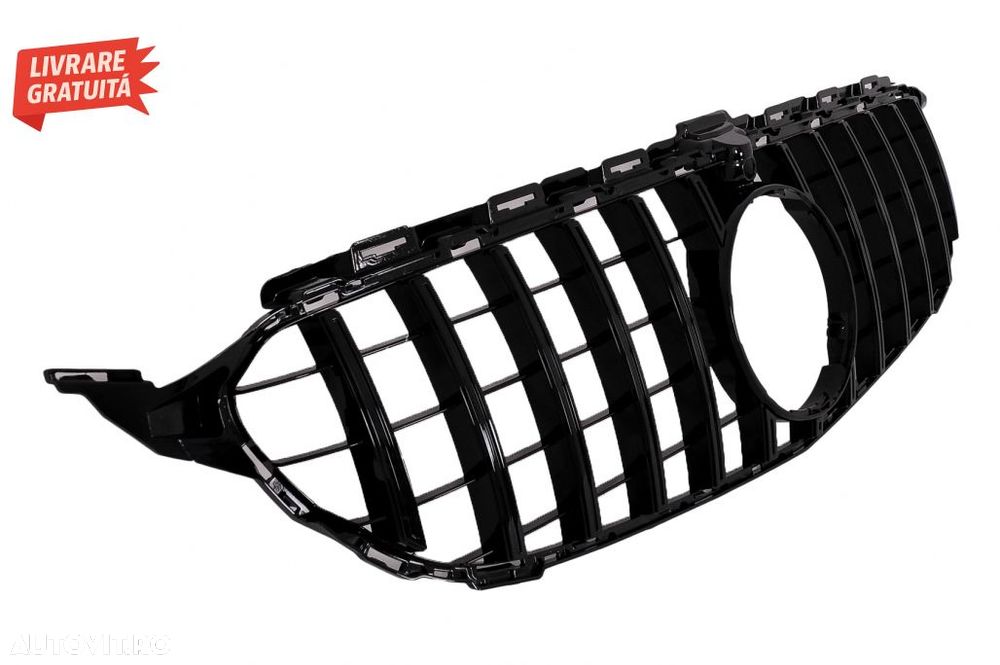 Bara Fata cu Grila Centrala Neagra cu Mercedes C-Class W205 S205 C205 A205 (2014-2- livrare gratuita - 11