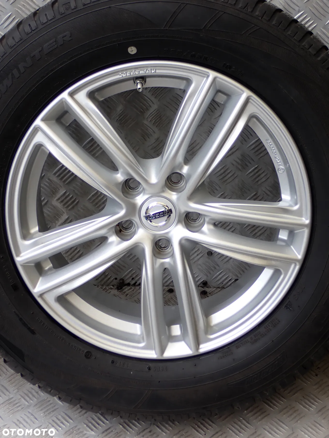 KOŁA FELGI ALUMINIOWE NISSAN 7JX17  ET 45  5X114,3  KBA 49465  Z OPONAMI ZIMA 225/65/17 2200 ZŁ - 5