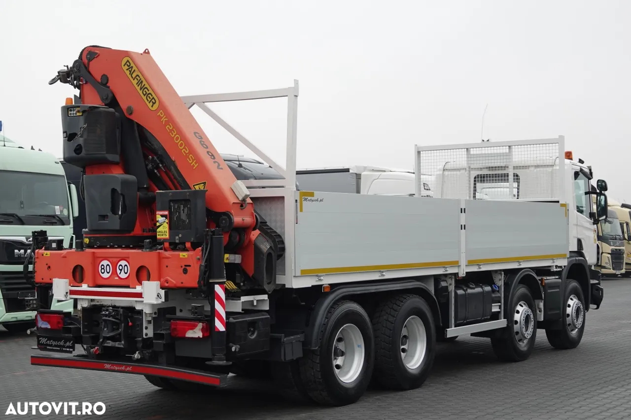 Scania P 450 / 8x4 / HDS PALFINGER PK 23002 / CUTIE - 7 metri / EURO 6 / RADIO CONTROL - 8