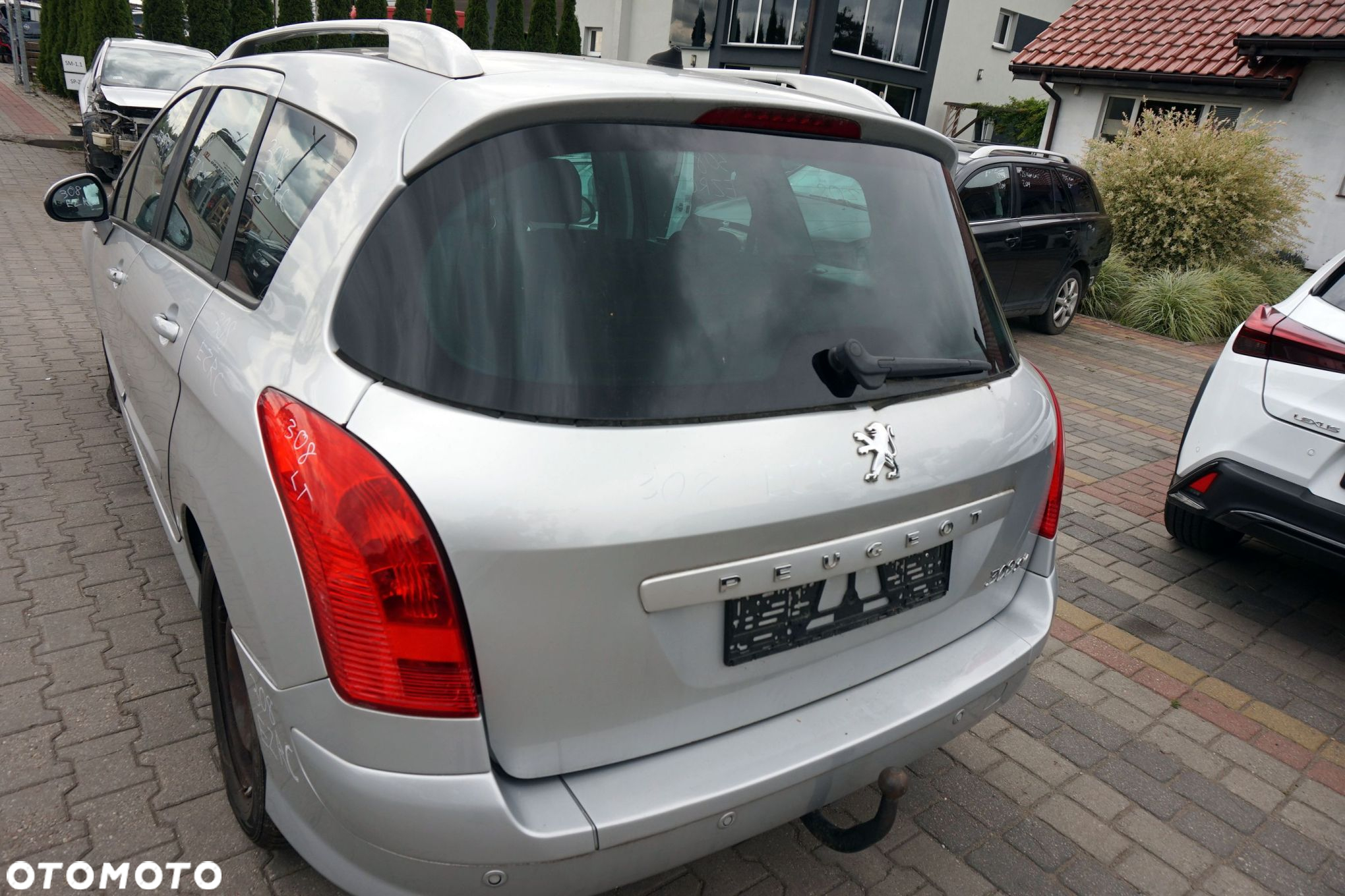 KLAPA BAGAŻNIKA TYLNA 308 I T7 SW KOMBI EZRC  SREBRNY PEUGEOT 2007-2011 - 2