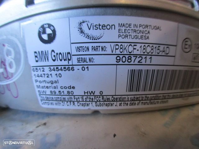 Radios 6512345456601 VP8KCF18C815AD RG25813510 3454566 MINI COOPER 2009 1.6D 110CV 5P CINZA VISTEON - 4
