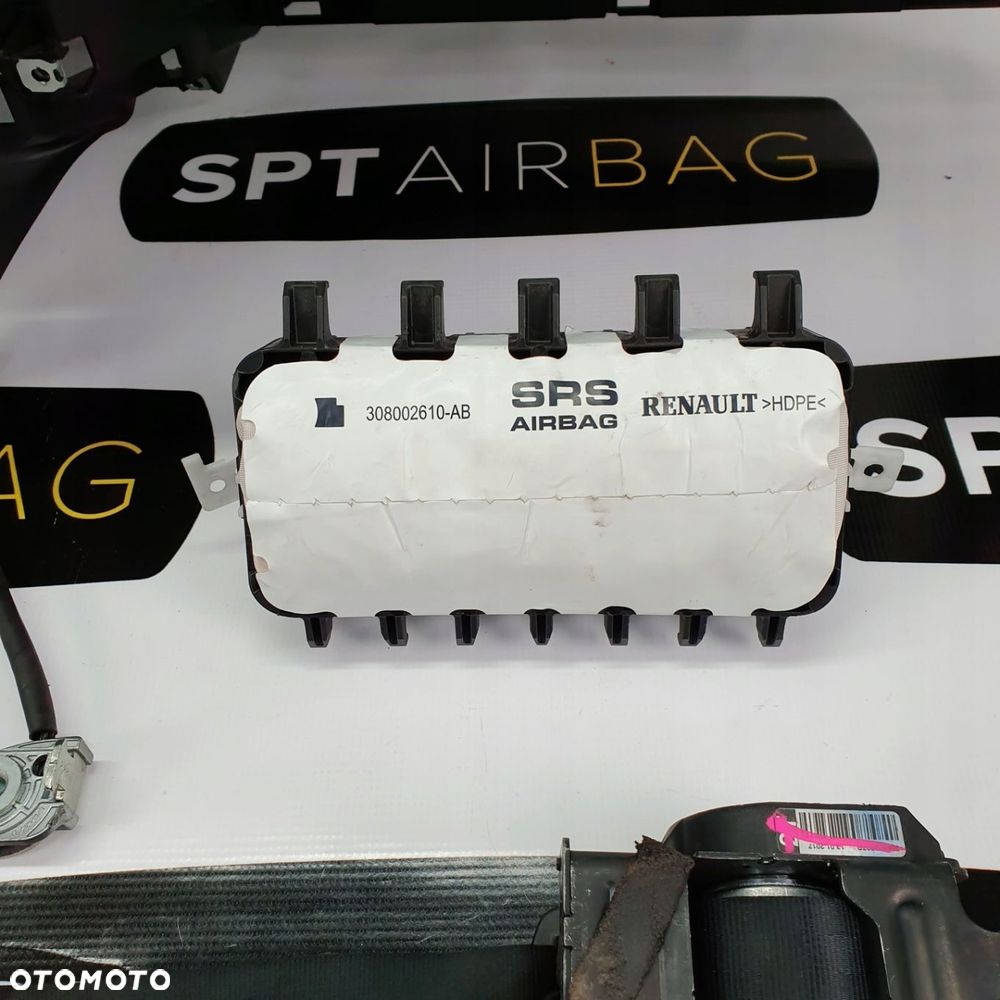 RENAULT MEGANE IV 4 DESKA ROZDZIELCZA KONSOLA KOKPIT PULPIT PODUSZKI AIRBAG AIR BAG PASY KIT SET - 7