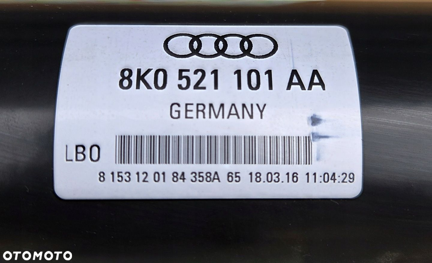AUDI A4 S4 B8 A5 S5 8T LIFT WAŁ NAPĘDOWY 8K0521101AA JAK NOWY - 2