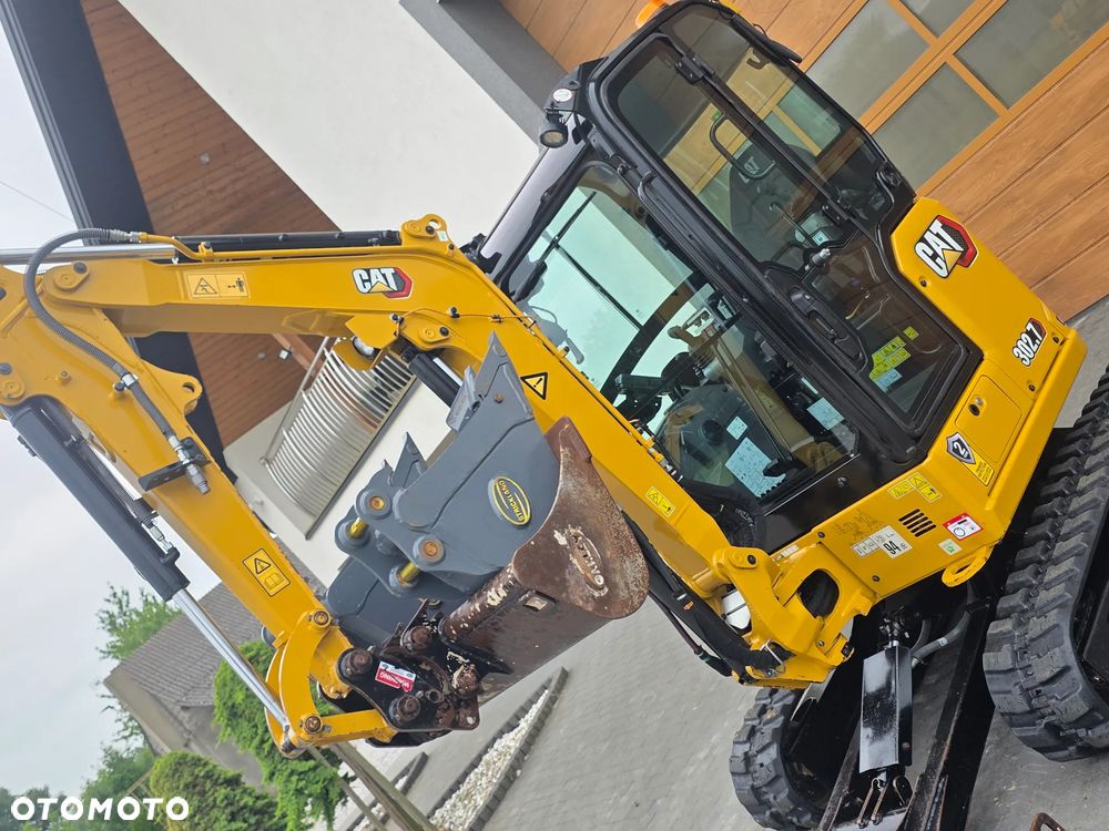 Caterpillar CAT 302.7 CR mini koparka szybkozłącze 3 łyżki piękna serwisowana 1 wł JCB sprowadzona w oryginale - 14