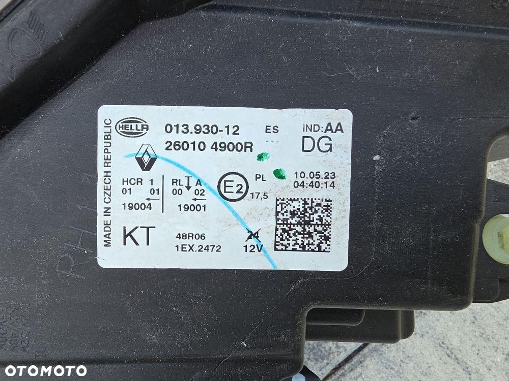 RENAULT CAPTUR 2 II Prawa Kompletna Full Led 260104900R Długi Led Chrom - 11